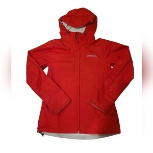 Patagonia Jacket Womens S Red H2no Authentic Full Zip Water Resistant Ad…